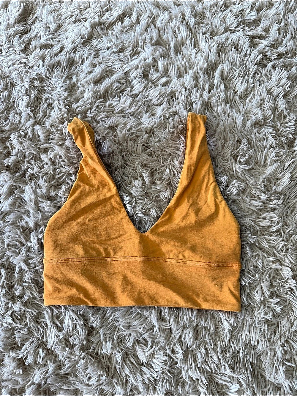 lululemon Align V-Neck Bra *Light Support, A/B Cup Orange Size 4
